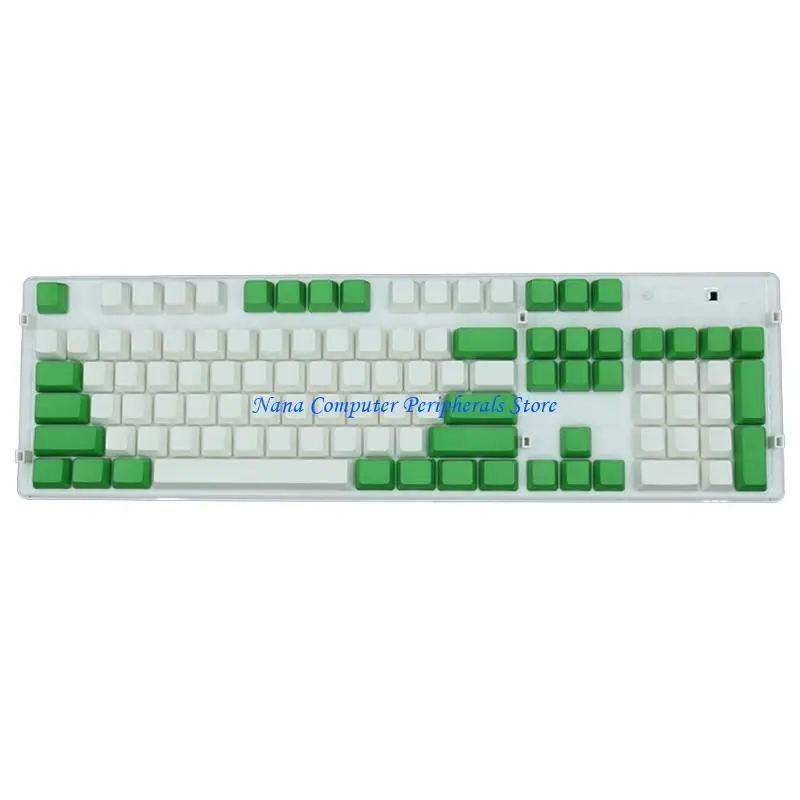 

F68C 104PCS PBT Keycaps 5-Faced Dyed Sublimation Laser-Engraved Keycap OEM Profile Professional Mechanical Keyboard Accessory