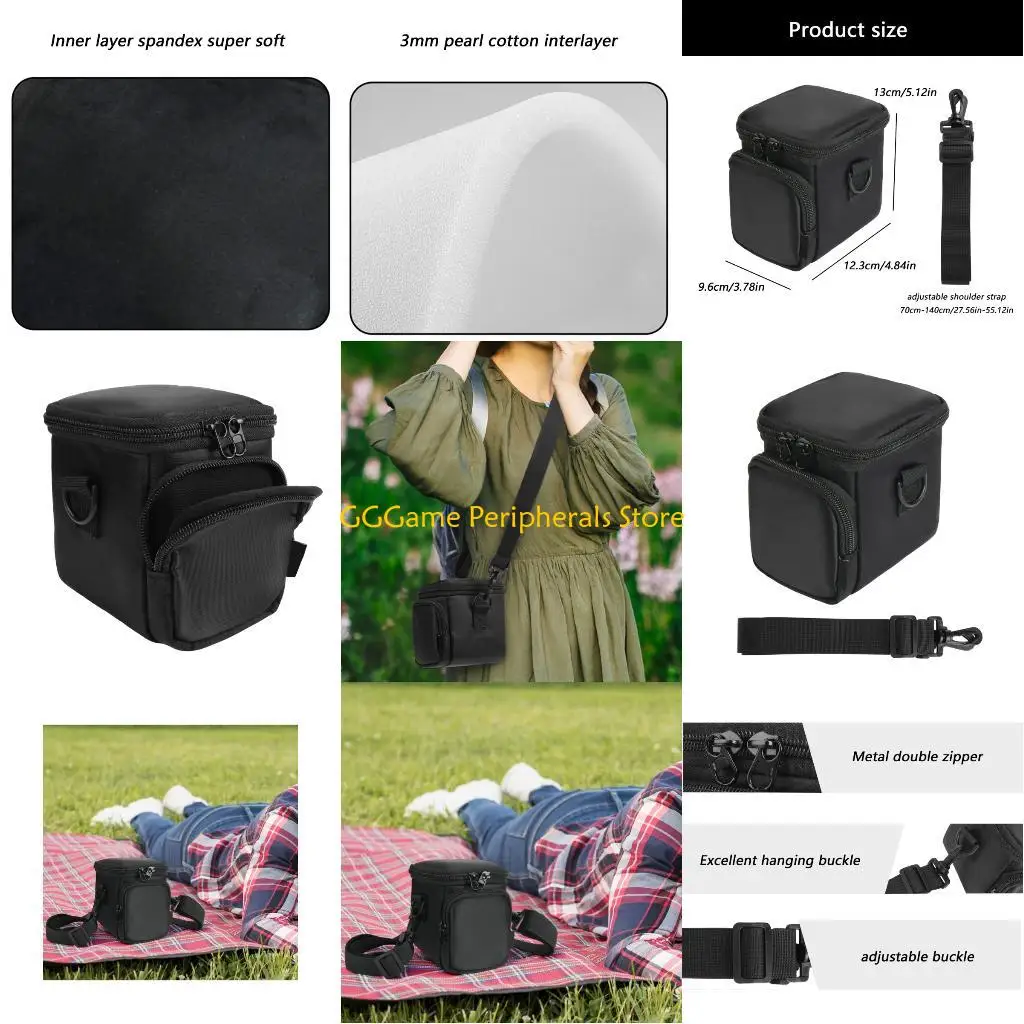 

U55B Ergonomic Design Camera Bag Double Pockets And Adjustable Strap Easy Transport