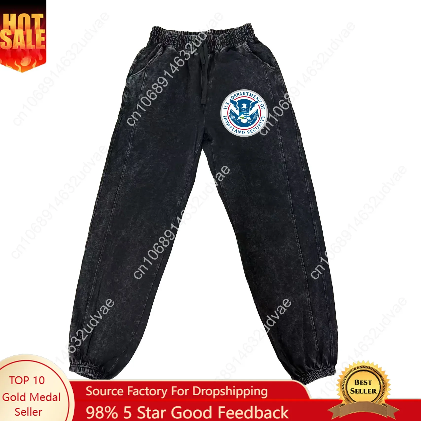 

Homeland Security Investigations Pants Man Woman Teenager Retro Vintage Trousers Cotton Sweatpants Customized Pant with Pocket