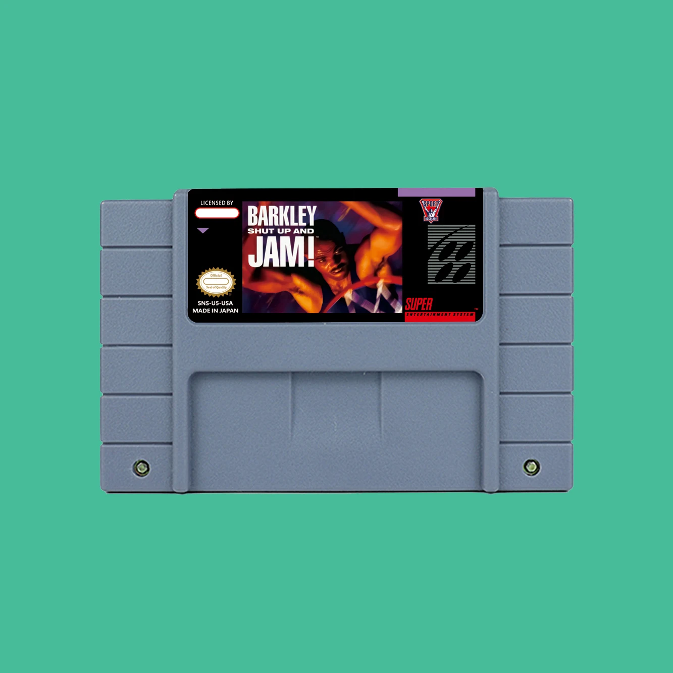 Action Game for Barkley Shut Up and Jam!  - USA or EUR version Cartridge available for SNES  Game Consoles