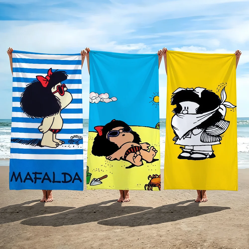 Mafalda Towel Beach Shower Bath Travel Lightweight Skin Friendly for Pool Camping Cruise Summer