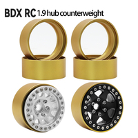 92g/1Pcs Brass 1.9Inch Beadlock Wheel Rim Brass  Counter Weights for 1/10 RC Crawler Car  Axial SCX10 II 90046 TRX4 TRX6