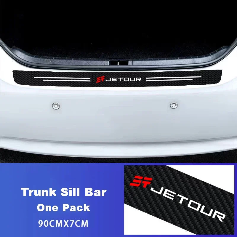 Car Door Sill Guard Carbon Fiber Protective Sticker For Chery JETOUR X70 Dashing X95 X90 Plus X70 Plus 4/5/8/9Pcs
