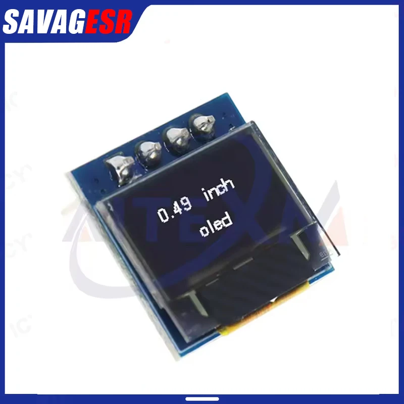 AITEXM 0.49 Inch OLED Display LCD Module White 0.49