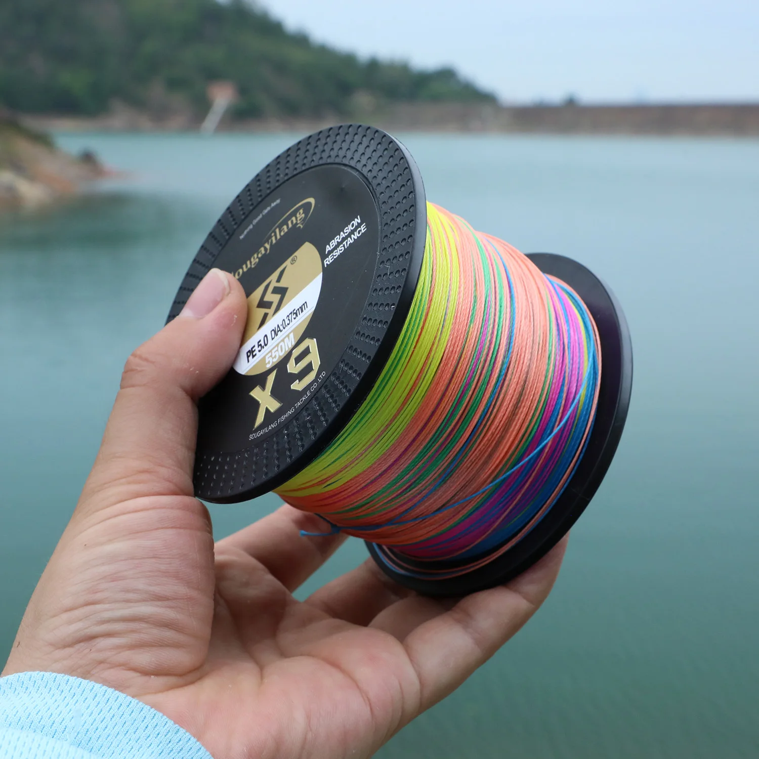 Sougayilang X9 Geflochtene Angelschnur 550M 350M 150M 17-97LB Multifilament Angelschnur 0,128-0,405mm Super Starke PE Linie Pesca – Detail 14