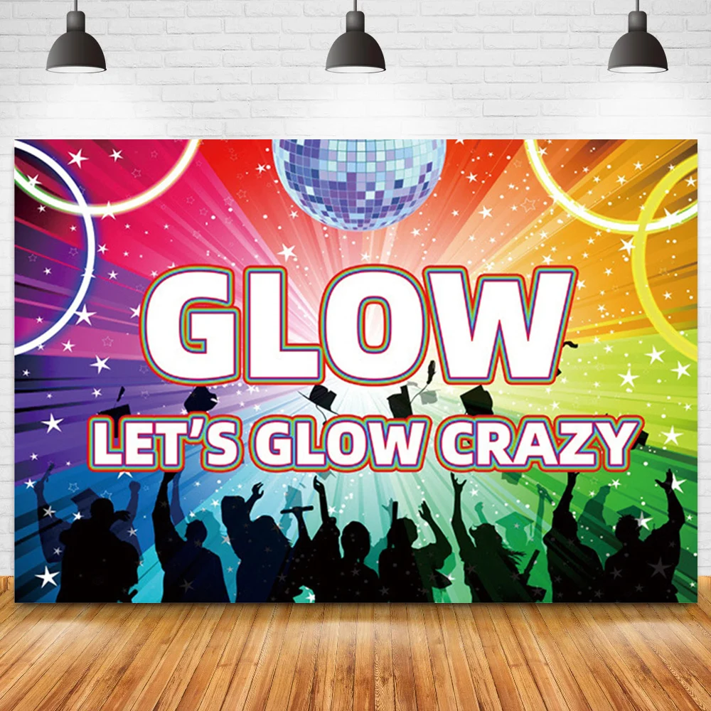 Concert Stage Club Poster Background Birthday Spotlight Fantasy Wave Point Light Bokeh Photography Backdrop Photo Studio Props