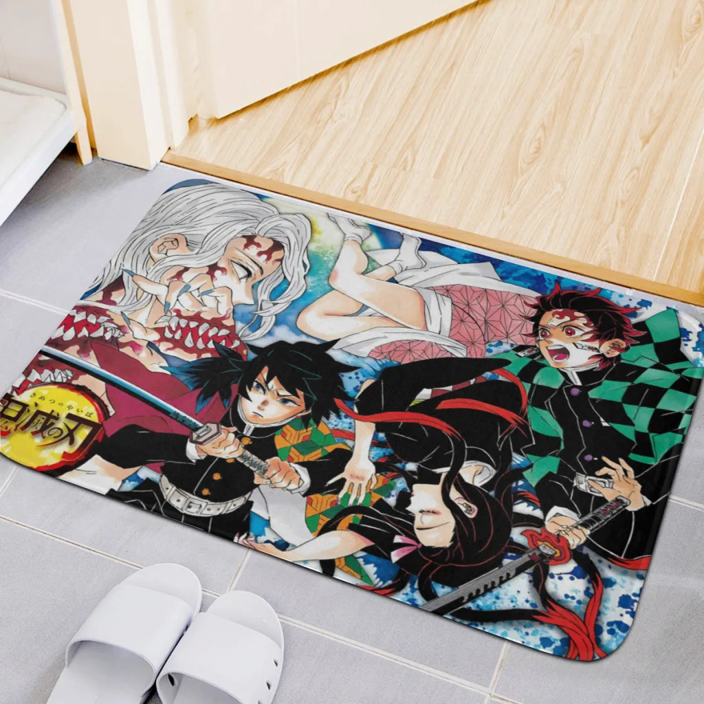 

Demon Slayer Graphic Anime Area Rug, Carpet, Rug for Living Room, Bedroom, Sofa, Doormat, Game, Non-slip Floor Mat