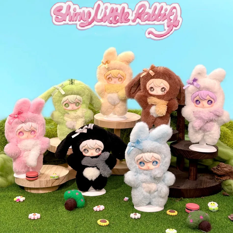 Ayor brinquedos coelho brilhante caixa cega de vinil-pingente de jogo na moda bonito shyshyshy série mundial colecionável para meninas presente de aniversário
