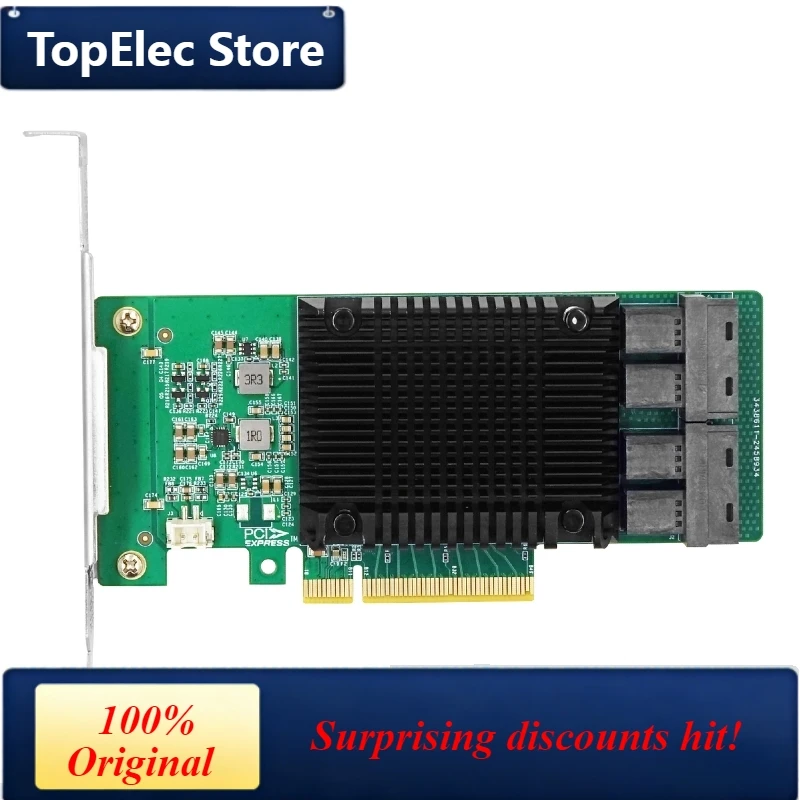 TopElec PCIe3.0 x8 to Quad-port U.2 NVMe Adapter (Marvell 88NR2241 Based)-LRNV9441-4IR