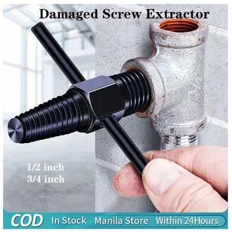 Extracteur de vis de assujetà double tête, extracteur de 2,2 de tuyau d\'eau, outils polyvalents pour la maison, fil cassé endommagé, 1 jeu