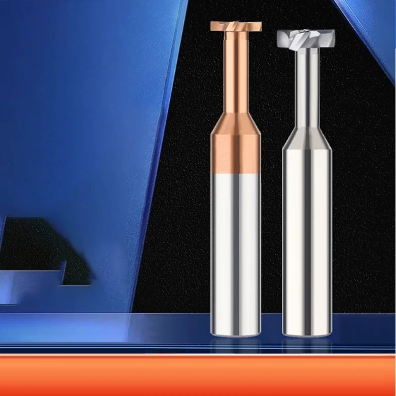 HRC55 Carbide T Slot Milling Cutter Tungsten CNC Tool Metal Al Steel Copper Machining 3mm Groove T Type End Mills