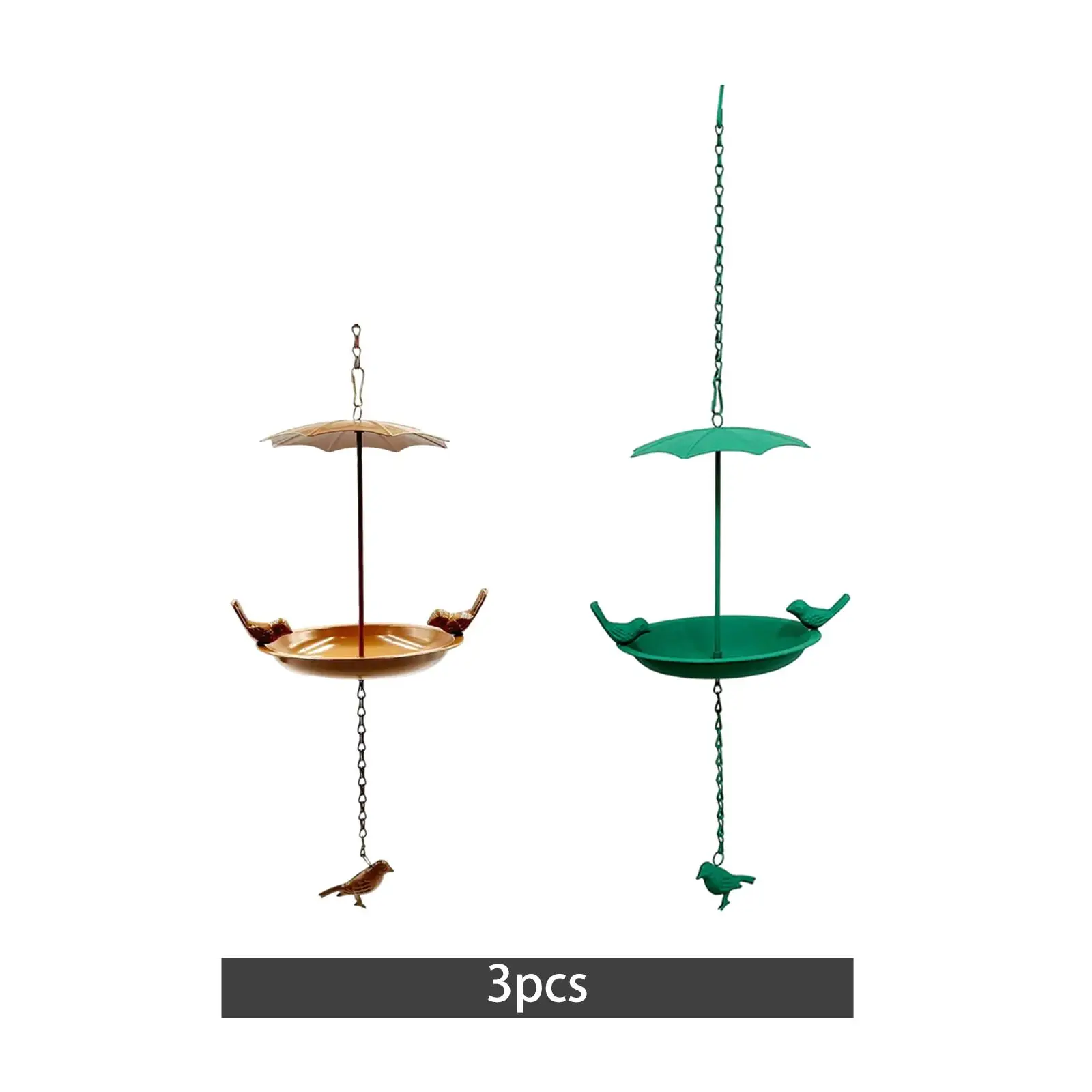 3 Pieces Outdoor Hanging Bird Feeders Large Capacity Hummingbird Feeder Bird Food Holder for Outside Porch Backyard Yard Lawn