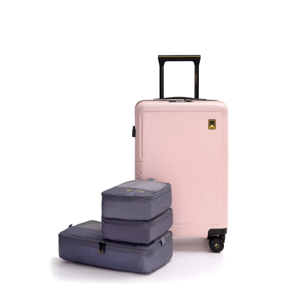 

Комплект из 3 предметов: легкий чемодан из АБС-пластика с жестким корпусом, сумка для хранения, колеса, прочный дорожный чемодан, бежевый