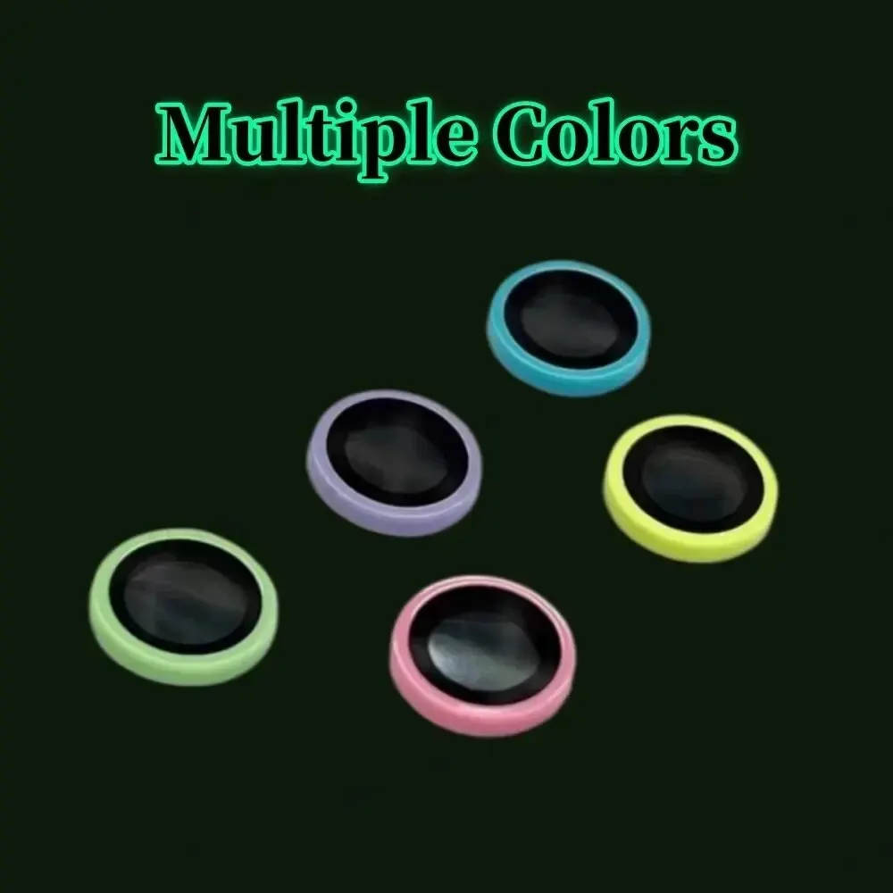 Luminous Ceramic Camera Glass For iPhone 15 15pro 14 Pro Max Plus 13 12 Mini 11 Pro Max Lens Ring Protector Cap