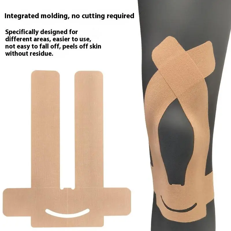 

1 шт. водонепроницаемая эластичная дышащая спортивная лента спортивная повязка предварительно вырезанная кинезиологическая лента для коленей
