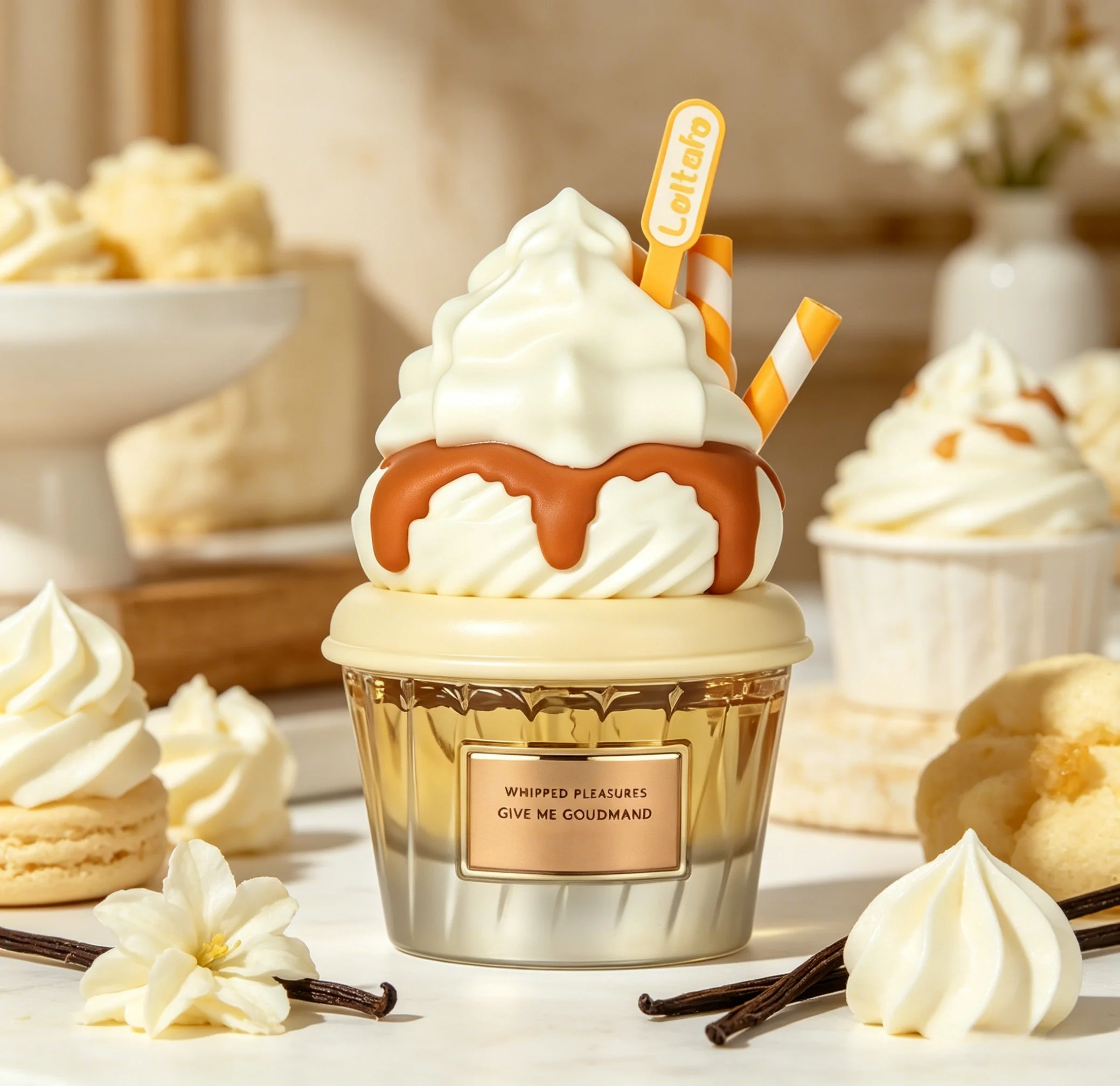 Serie de Perfumes Gourmand, Perfume Marshmallow para Mujer, Aroma Árabe del Medio Oriente, Vainilla/Café/Chocolate, Perfume Duradero con Aroma a Algodón de Azúcar
