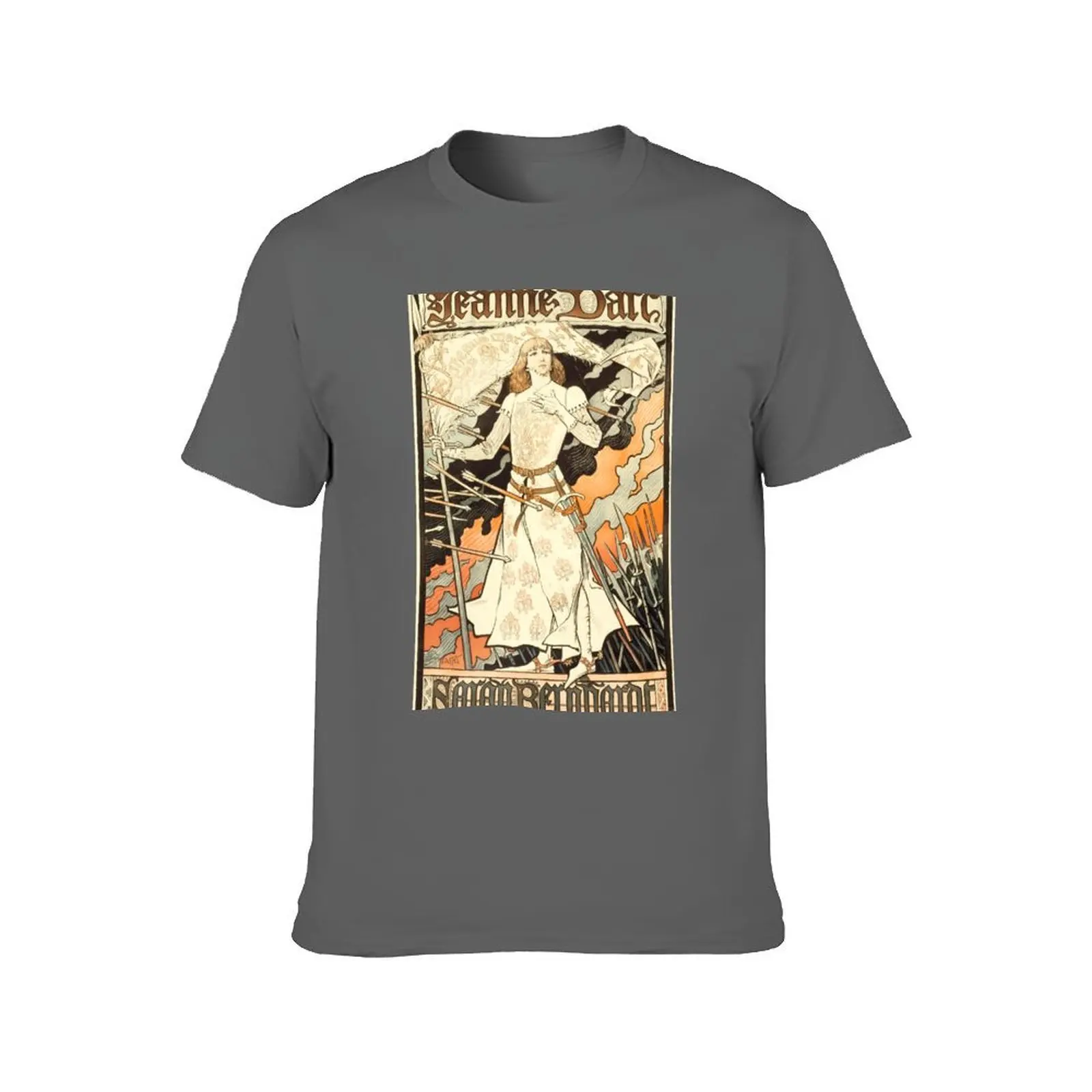 Enhanced Sarah Bernhardt Joan of Arc Theatre Advertisement 1894 T-Shirt funny gifts cute clothes t shirts for men