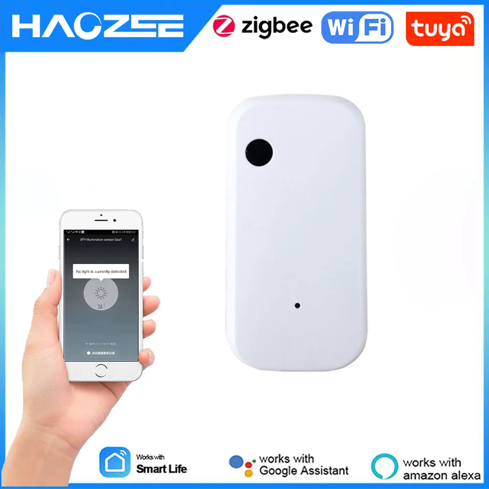 Tuya Smart WiFi/ZigBee Light Sensor Illumination Brightness Detector Automation Real Time Update Work with Smart Life