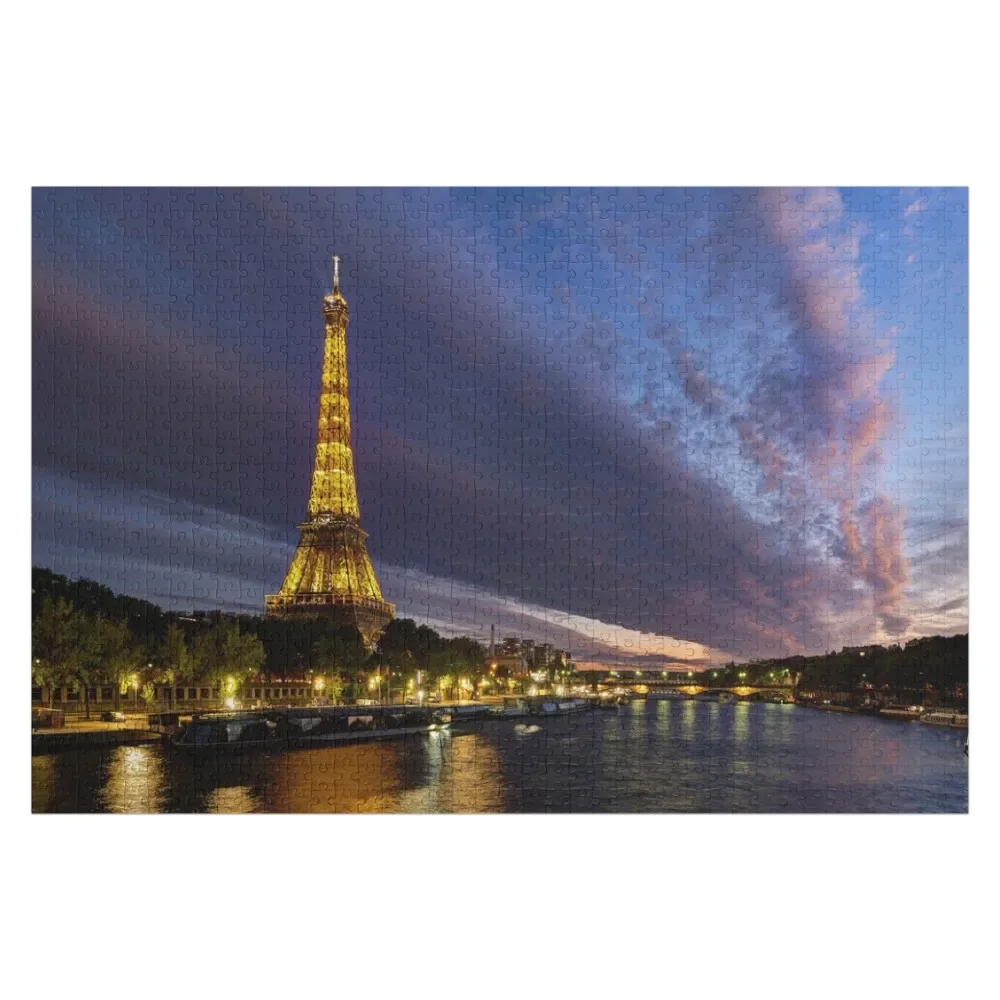 Eiffel Tower and the Seine 01 Jigsaw Puzzle Photo Personalized Gifts With Personalized Photo Puzzle