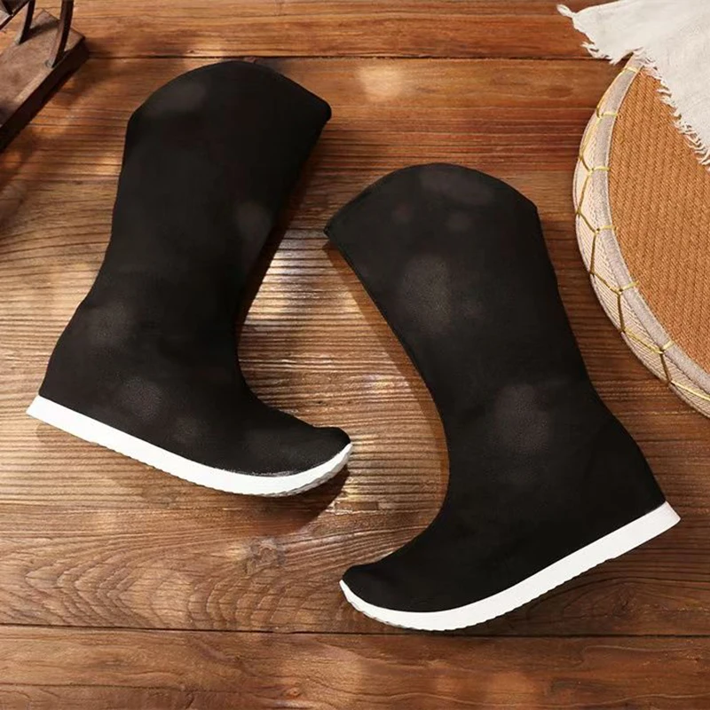 Anime Mo Dao Zu Shi Lan Wangji Wei Wuxian Cosplay Shoes Unisex Chinese Traditional Style Hanfu Retro Cloth Ancient Costume Boots