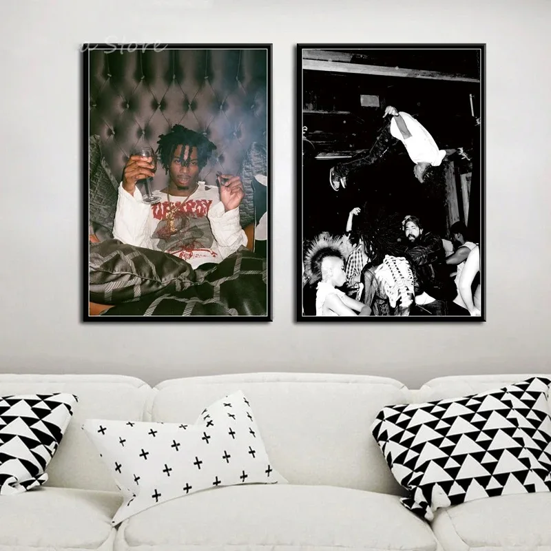 Image of Playboi Carti Beliebtes Musikalbum Hip Hop Rap Star Leinwandgemälde Hochwertige Poster und Drucke Wandbilder für Heimdekoration