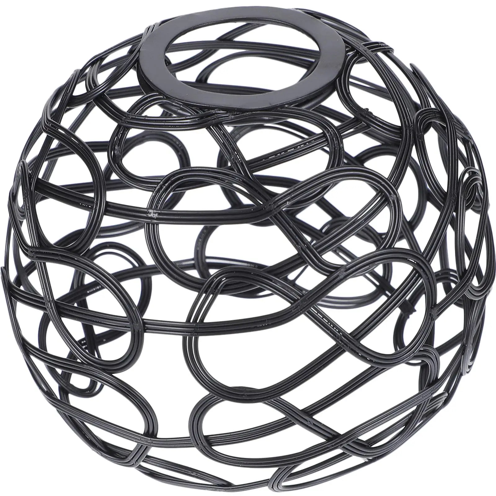 

Retro Black Wire Decorative Shade Frame Vintage Table Hanging Light Cover Pendant Chandelier Lamp Shades Lamp Stand