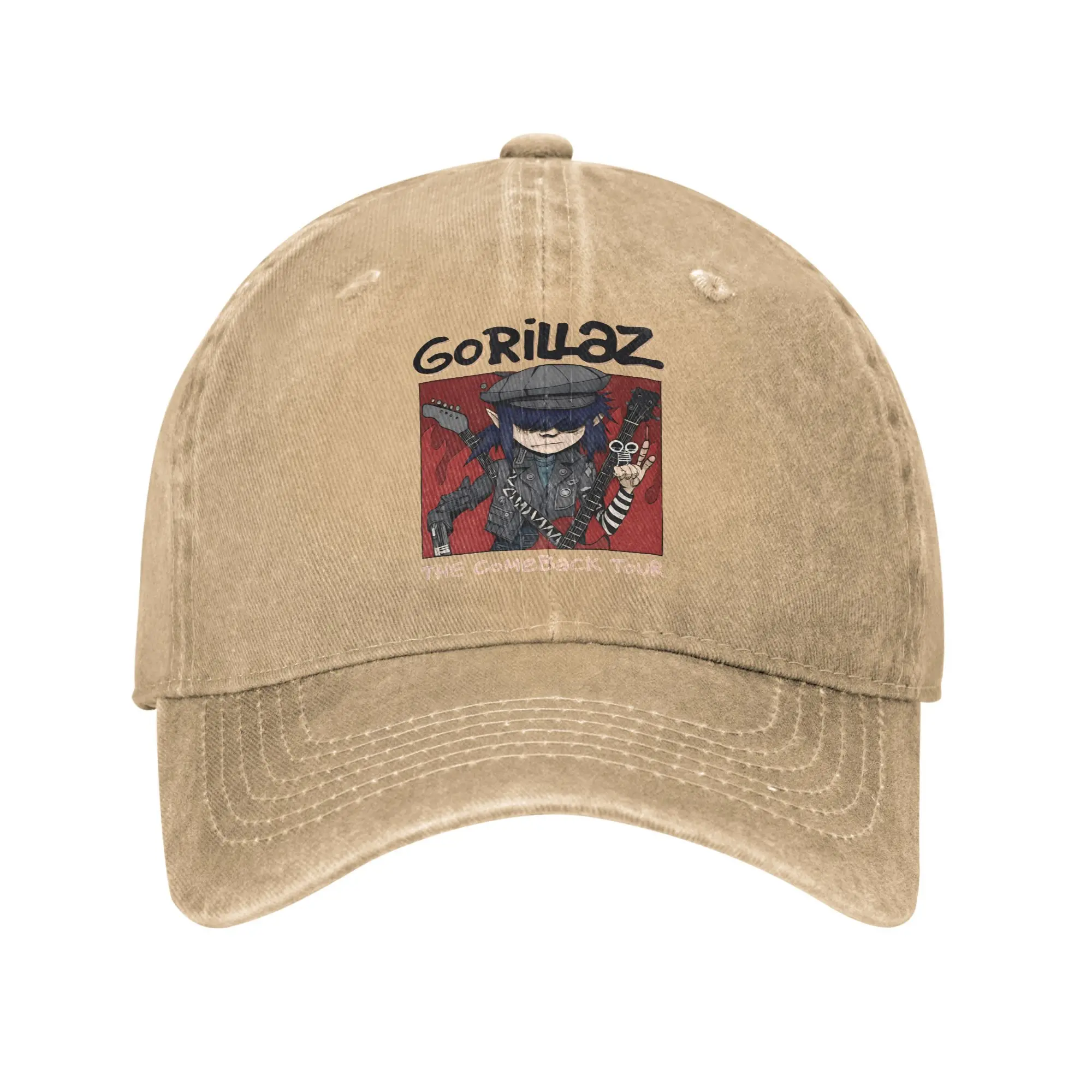 

Gorillazed Sun Baseball Cap Men Adult Print Trucker Hat Spring y2k Retro Outdoor Sport Breathable Snapback Cap