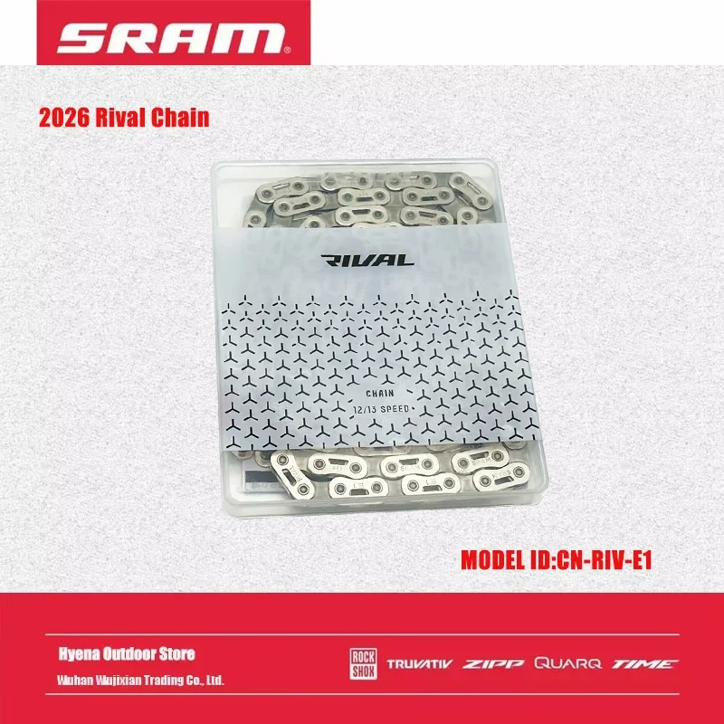 

2026 SRAM NEW MODEL Rival Chain CN-RIV-E1 Compatible with 12-speed road and 13-speed XPLR AXS dropbar groupsets Flattop technolo