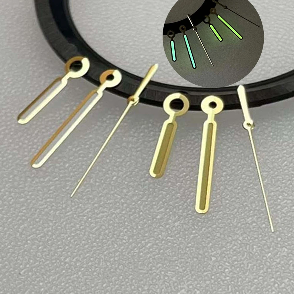

NH35 Hands Green Luminous Watch Hands for NH35/NH36/NH34 Movement Watch Pointers 8.5mm 12.5mm 13mm Needles Accessories