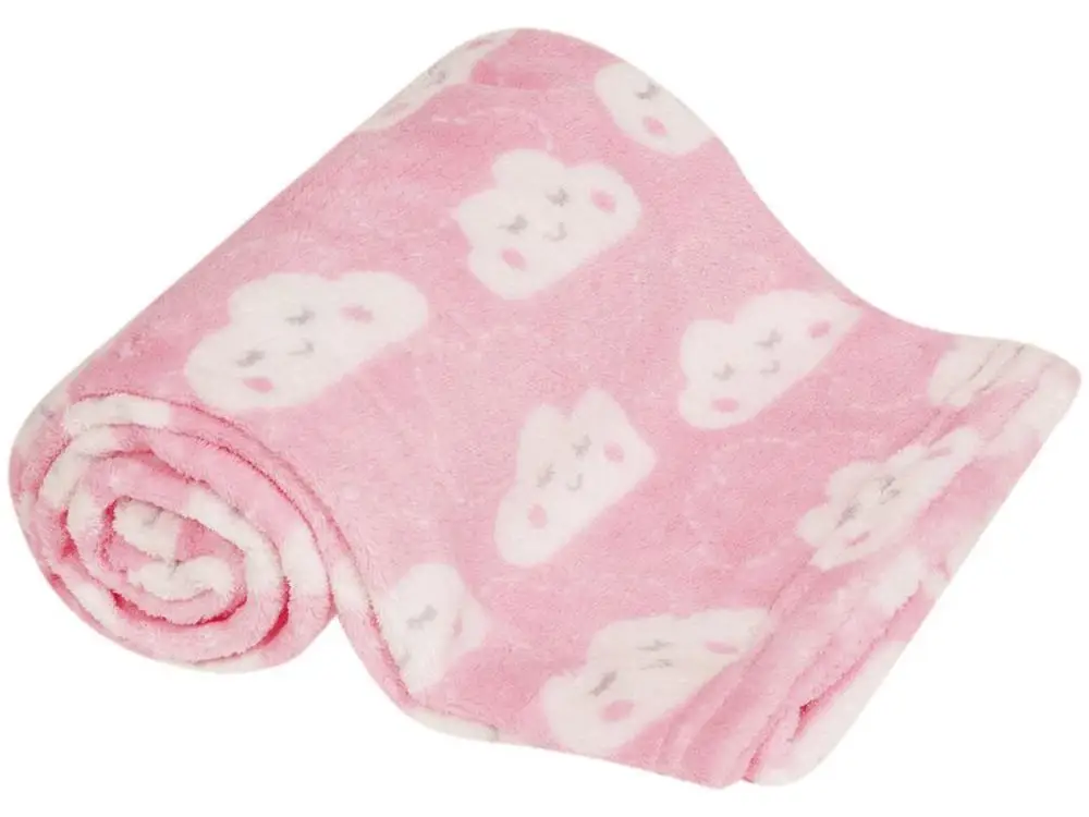 Children's Blankets Polyester Crib Buba Pink Sheep