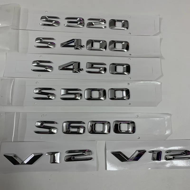 

3D для Mercedes-Benz S Class S200 S220 S250 S300 S320 S350 S400 S420 S450 S500 S560 S63 S55 задний багажник буквы эмблема значок логотип