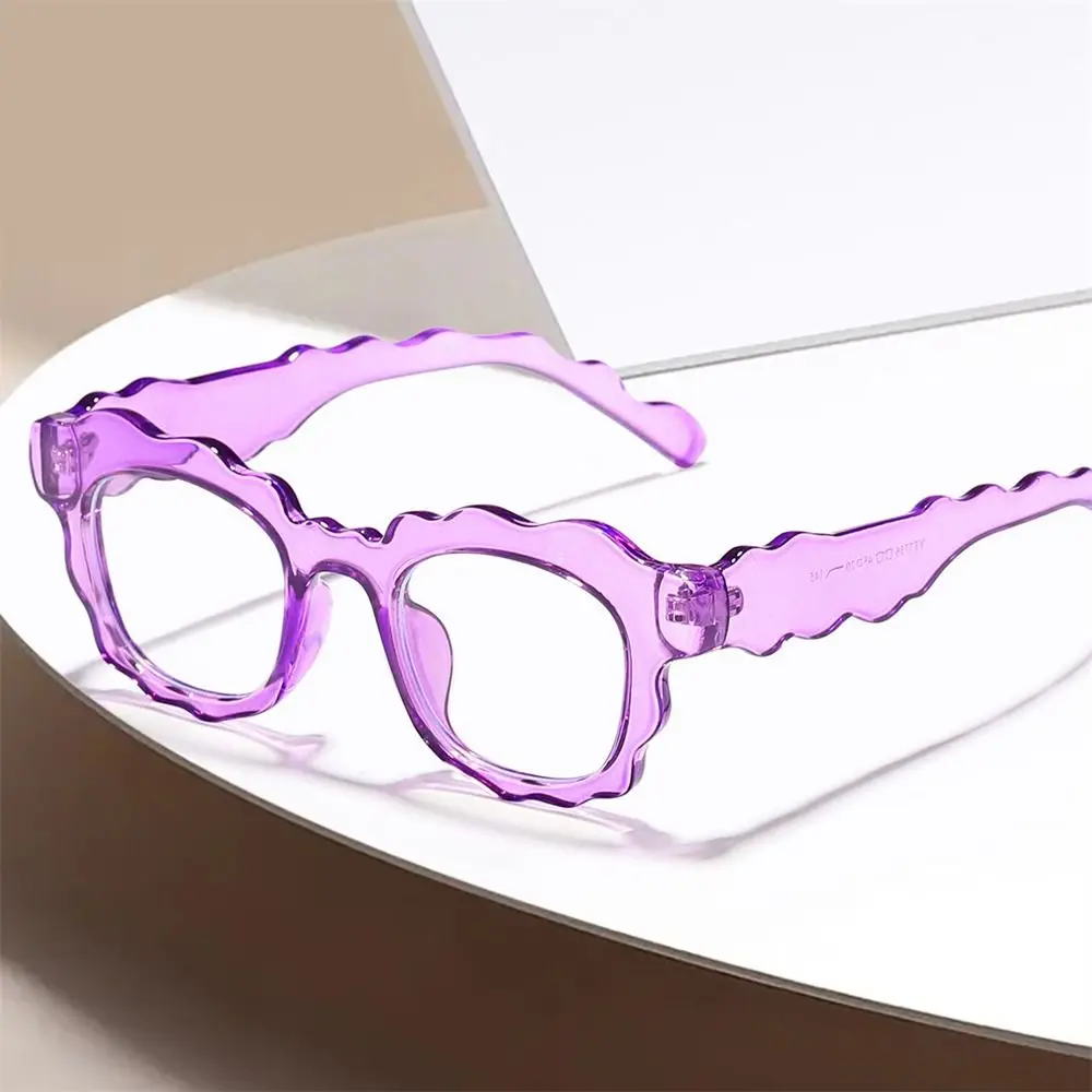 Kacamata sinar biru Anti-UV, kacamata Retro motif macan tutul, kacamata bingkai besar ultra-ringan, kacamata perawatan penglihatan PC cermin datar wanita anak perempuan
