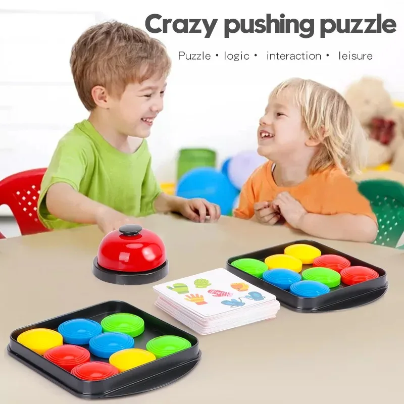 Children\'s Crazy Push and Push Music Desktop Puzzle Toy Brain Development Exercise Thinking Ability Interactive Game Toy