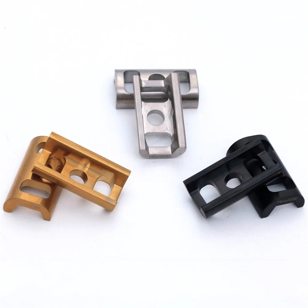 Hinge clip titanium C button for brompton C button hollowed out Aline Cline Pline ultra-light titanium buckle