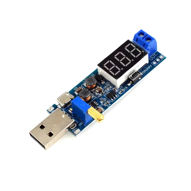 Boost Buck Converter micro USB Step UP / Down Power Supply Module DC-DC 5V to 3.3V / 12V Adjustable Out DC 1.2V-24V