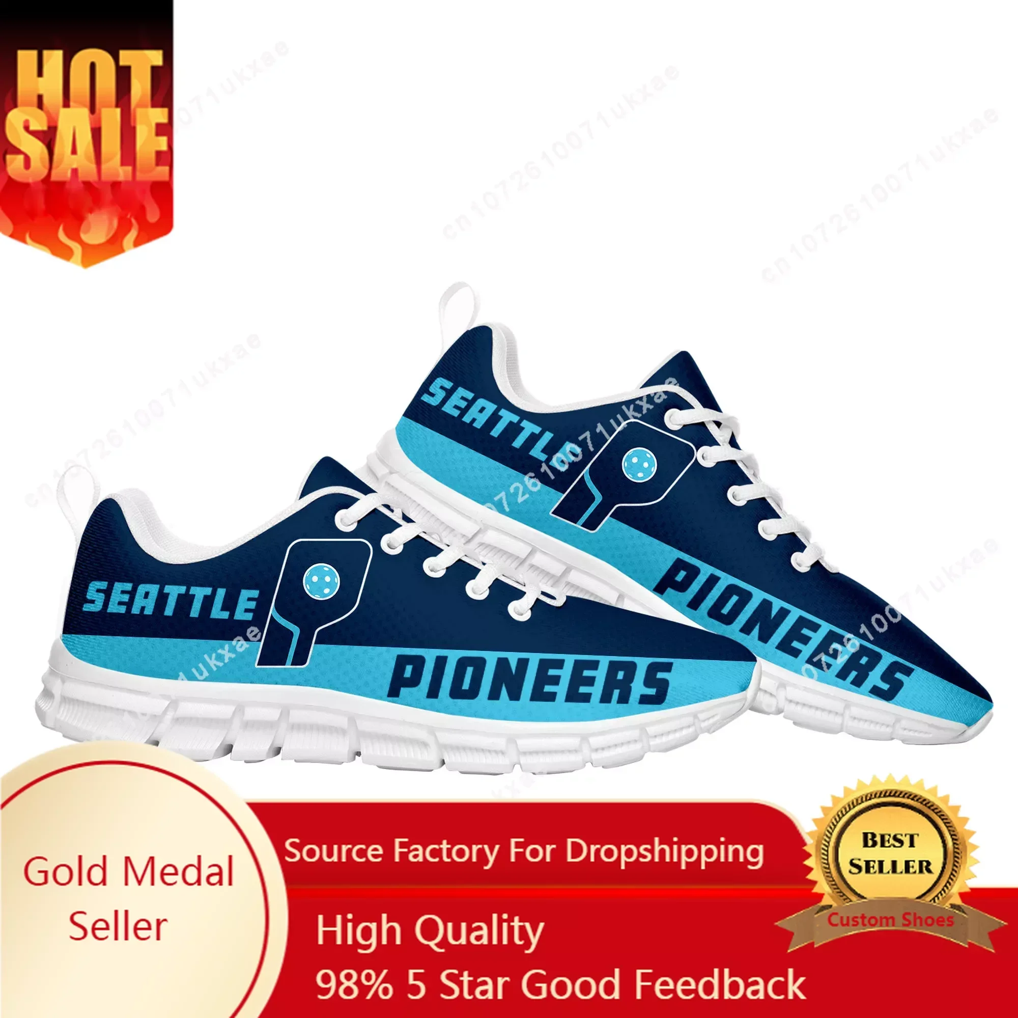 SEATTLE PIONEERS pickleball Sports Shoes Mens Womens Teenager Kids Children Sneakers High Quality Parent Child Sneaker DIY Shoe