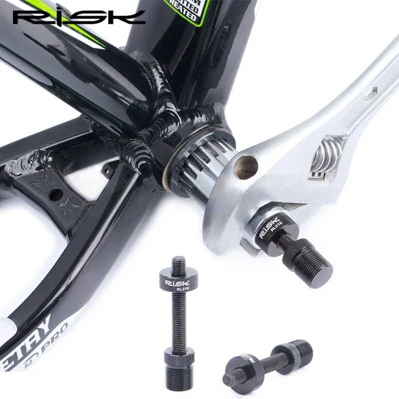 RISK MTB Bicycle Bottom Bracket Removal Tool Screws for Square Hole&Spline Axis BB Anti-Drop Disassembly Socket Fixing Rod