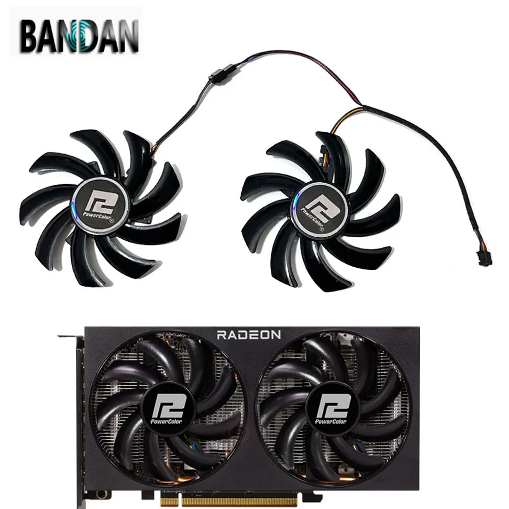 GPU NEW 85MM RX 5700XT Video Card Cooler Fan For POWERCOLOR RX 6700 6700XT 6500XT 6600 6600XT 5700XT Fighter Competitive Fan