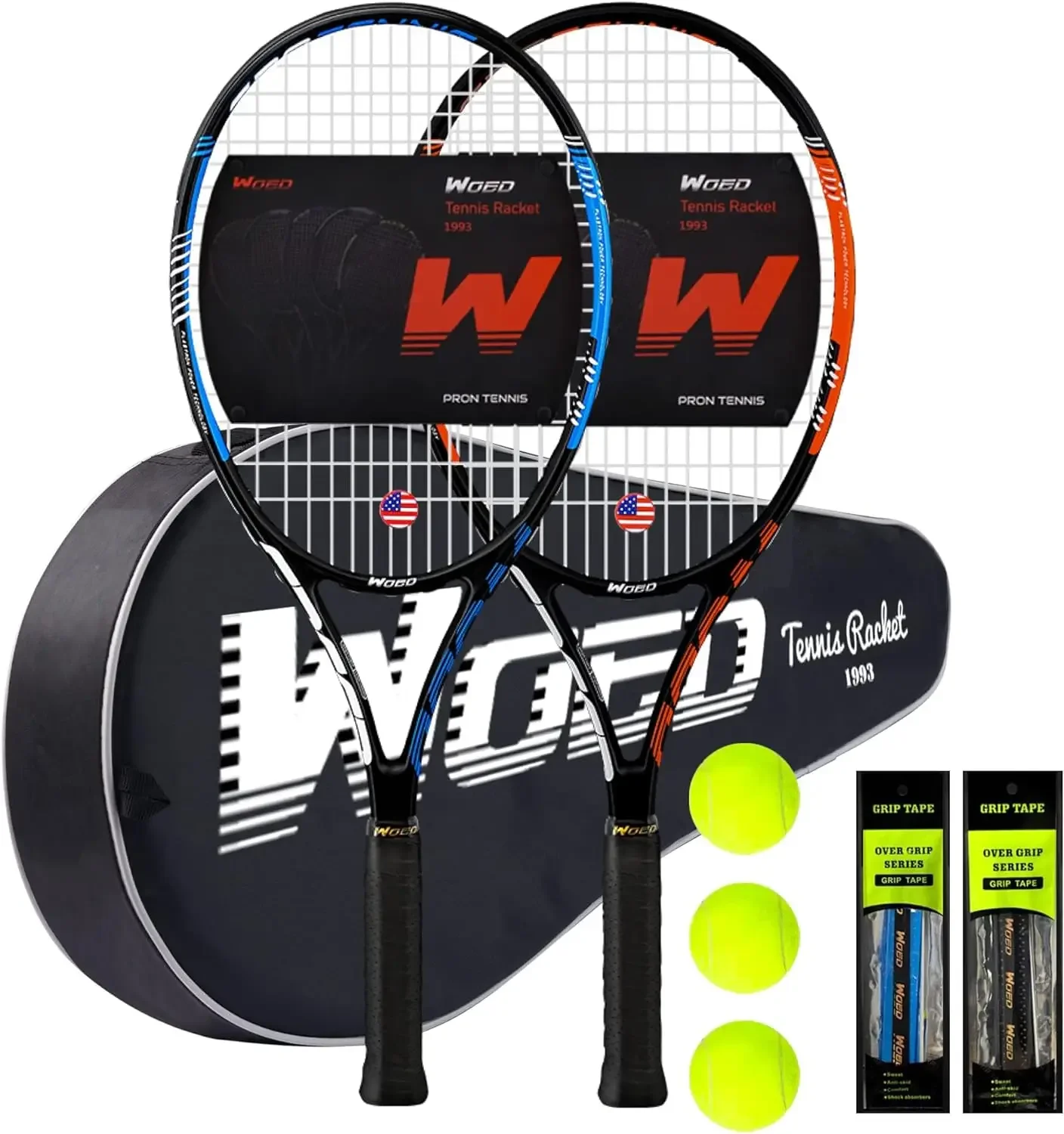 

padel accessories，adult 2 Player Tennis Racket Perfect for Beginner and Professional Players, 27” Speed Tennis Racquet