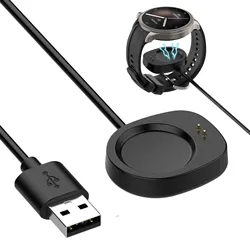 USB Charging Dock for Amazfit Balance A2286 / T rex 3 Cable Smart Watch Charger Magnetic USB-A Charge Cord Adapter 3.3ft Black