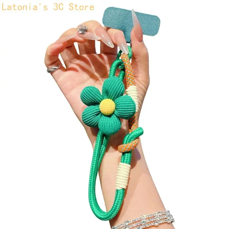 Modisches Blumenmuster, universelles Handy-Handgelenk-Lanyard für Anti-Verlust-Sicherheit – Detail 8