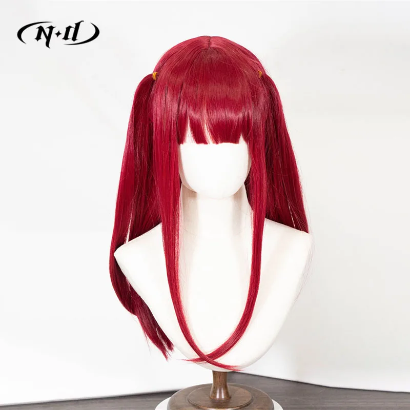 ND مارين كيتاجاوا ليز تأثيري الباروكات فستاني حبيبي كوس خصلات الشعر المستعار الأحمر ل كوميك كون كوزر زي موضوع حفلة مقاومة للحرارة