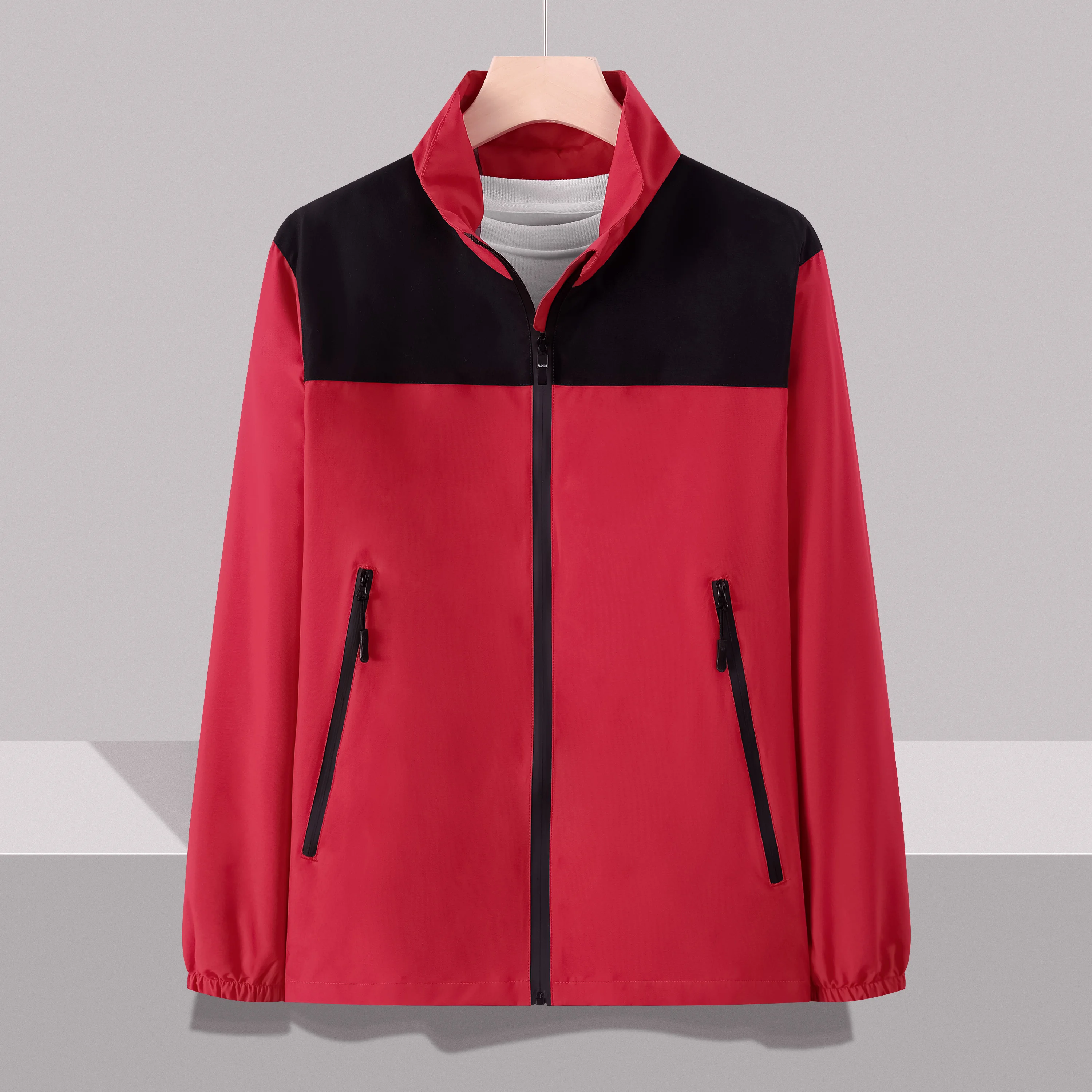 

Мужские и женские модные уличные куртки, весенне-осеннее пальто с длинными рукавами в тон, куртка на молнии, ветрозащитная спортивная одежда