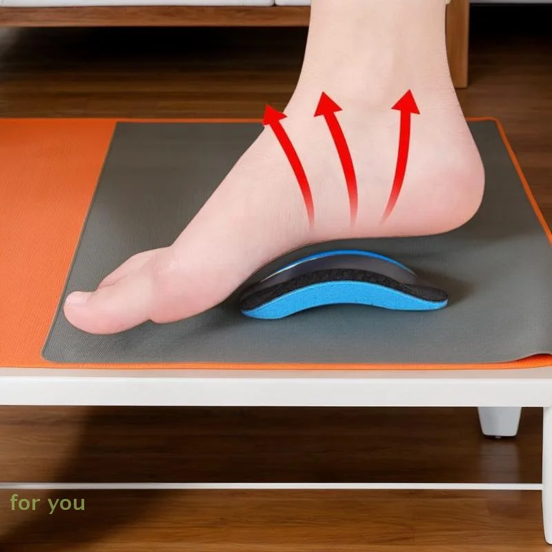 Soporte de arco plano suave EVA, media almohadilla para deportes, alivia el dolor en el pie y mejora la postura para ropa deportiva, accesorios de inserción de zapatos, 2 uds.