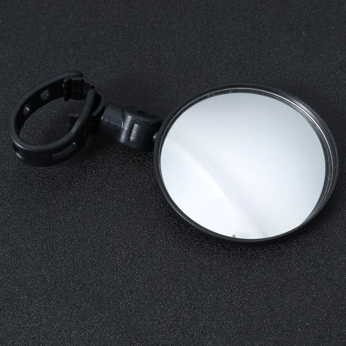 

2Pcs Rearview Handlebar Mirrors Black Durable Lightweight Scratch Resistant Large Lens Compact Design Bike Rear View Mirror