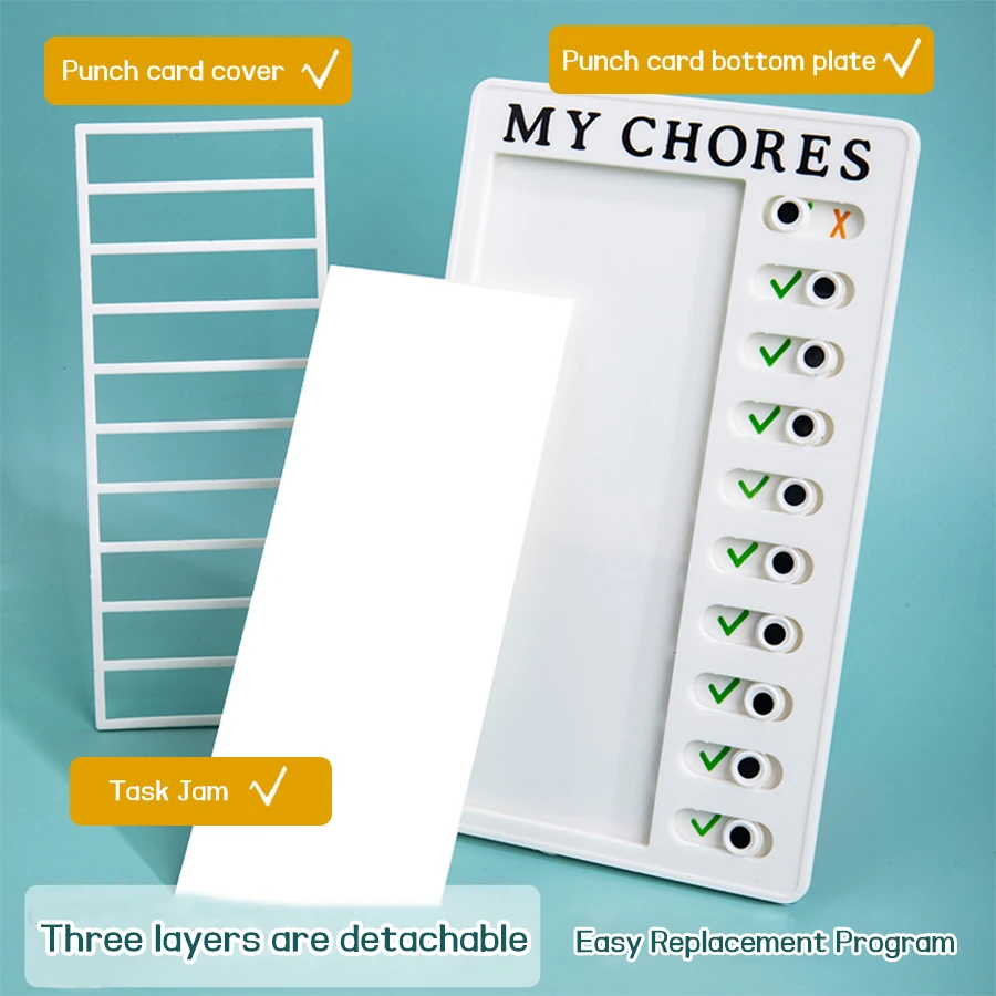 50 Stück Selbstdisziplin Lochkarte RV Note RV Checkliste Hausarbeit Nachricht Checkliste Schul bürobedarf Briefpapier