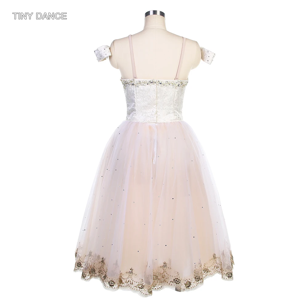 Customized Ivory Professional Ballet Dance Tutu with Hooks and Eyes in the Back Ballerina Adult Girls Performance Costumes