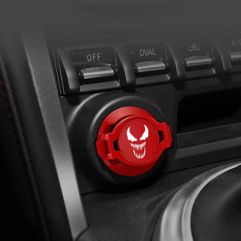 

1Pcs Car Moto Engine Start Stop Button Cover Ignition Switch Protection Cap Interior Decoration Decor Sticker For Most Auto