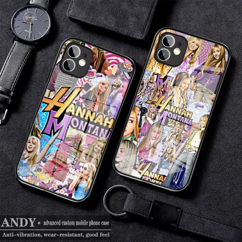 Idol Miley Cyrus Phone Case Glass for IPhone 11 12 13 14 Pro XR XS MAX 8 X 7 14 Plus SE 13 Pro Design Iphone Covers