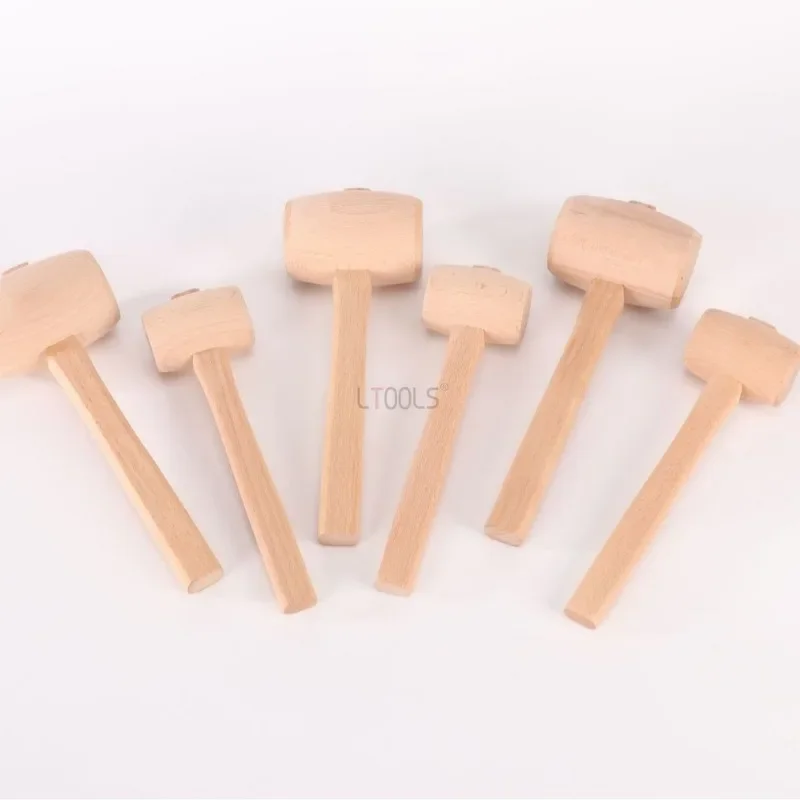 Martello di faggio per la lavorazione del legno Bastone di legno massello Scalpello per intaglio di carpenteria Martello speciale sorprendente Piccolo strumento di smontaggio fai da te fatto a mano